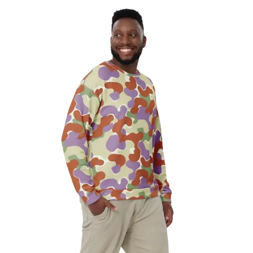 Lavender Camo on a Sweatshirt