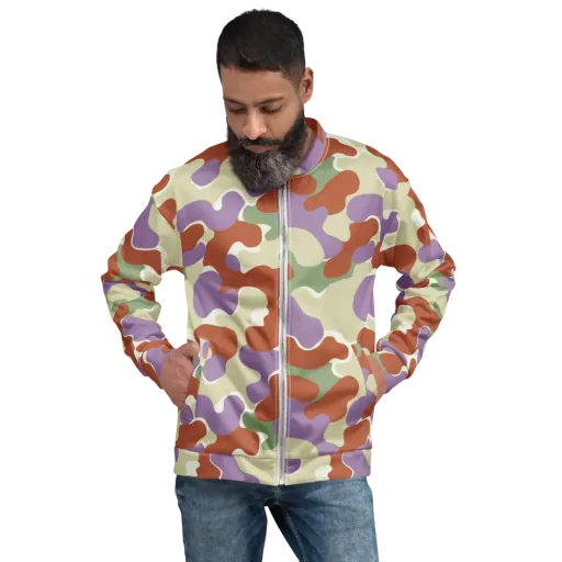 Lavender Camo on a Bomber Jacket