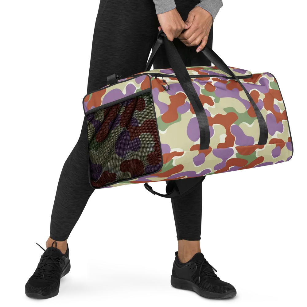 Lavender Camo on Duffle Bag — Right Front