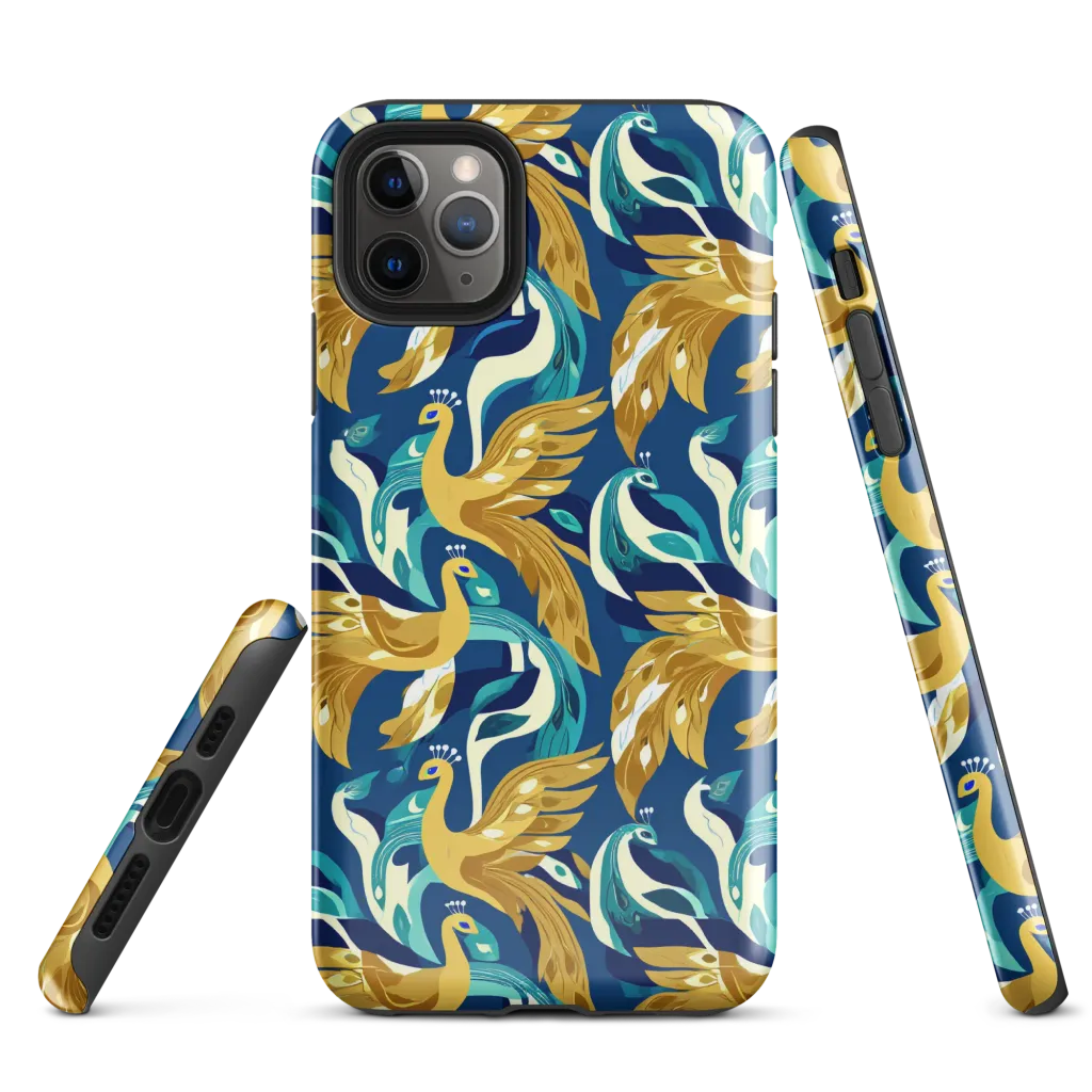 Gilded Peacock Tide on Tough Case for iPhone® — Front