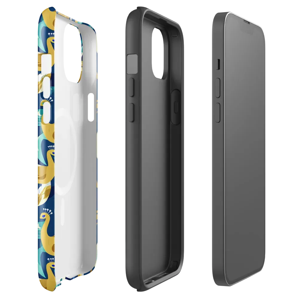 Gilded Peacock Tide on MagSafe Tough Case for iPhone® — Front