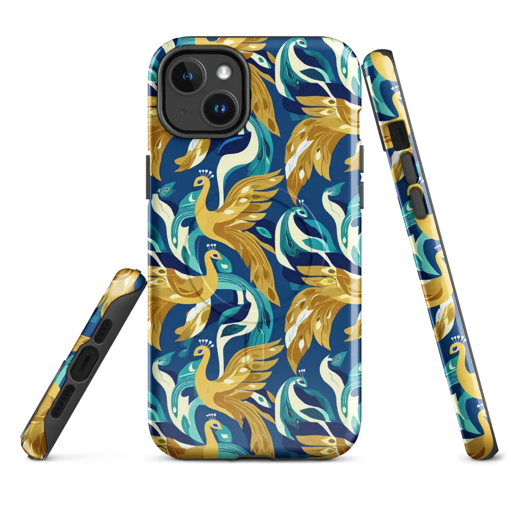 Gilded Peacock Tide on MagSafe Tough Case for iPhone® — Front
