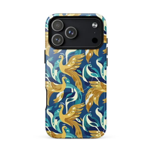 Gilded Peacock Tide on a MagSafe Tough Case for iPhone®