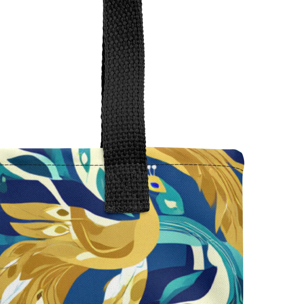 Gilded Peacock Tide on Tote Bag — Product details