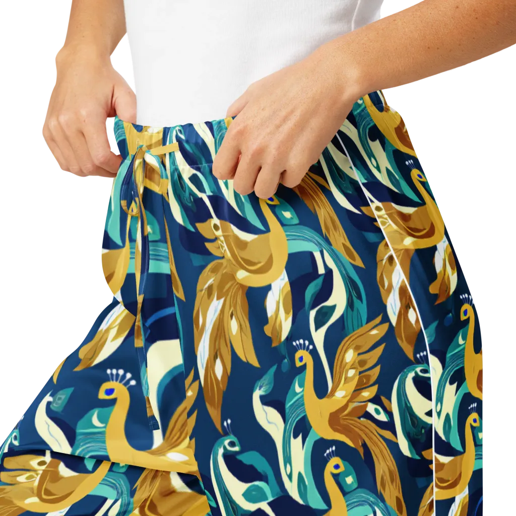 Gilded Peacock Tide on Women's Pajama Pants — Product details