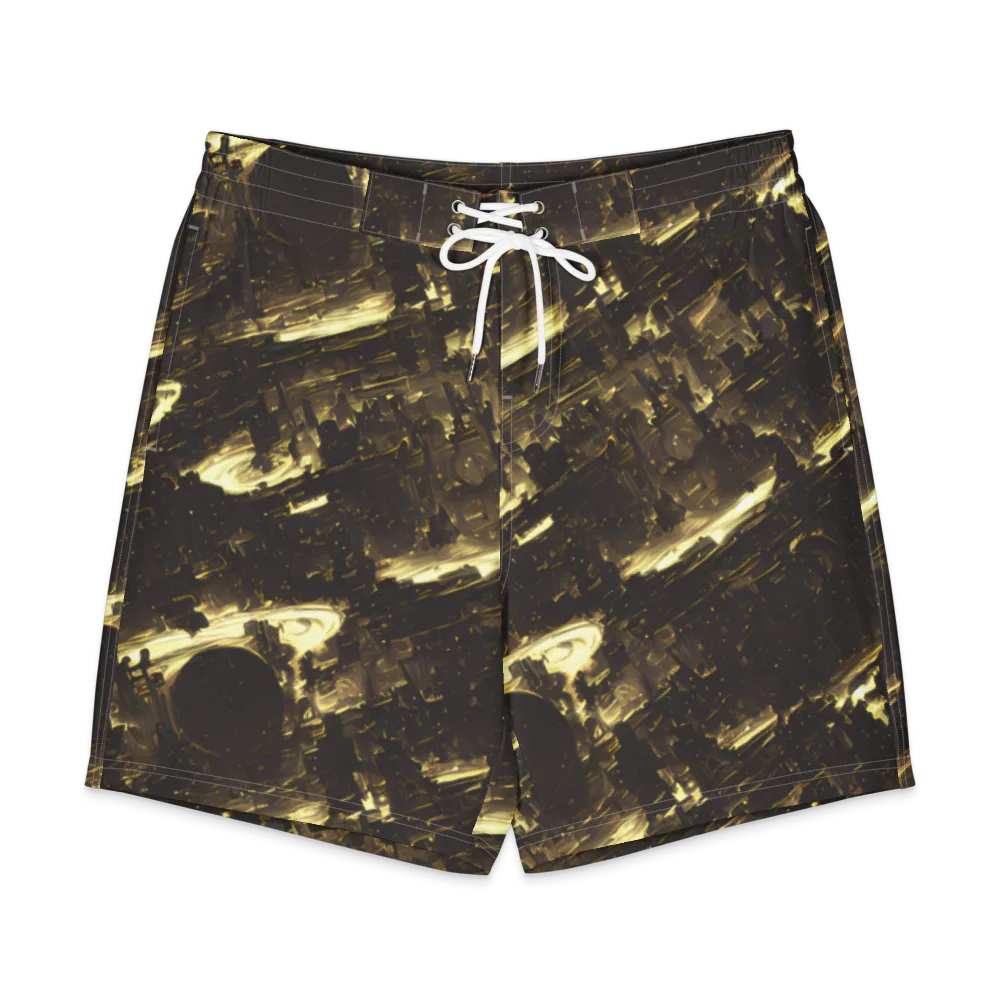 Oceanic Echo on Men's Board Shorts — Front