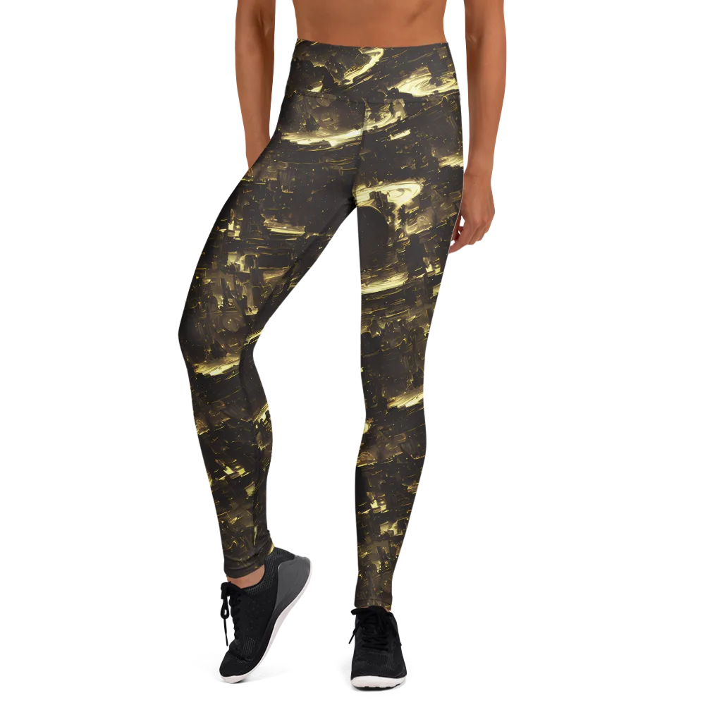Oceanic Echo on Yoga Leggings — Front