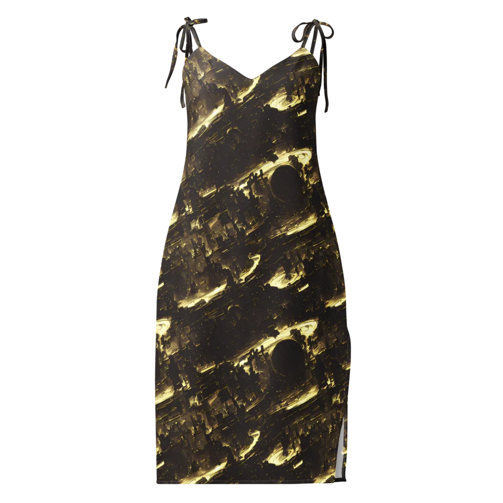 Oceanic Echo on Slip Dress — Front