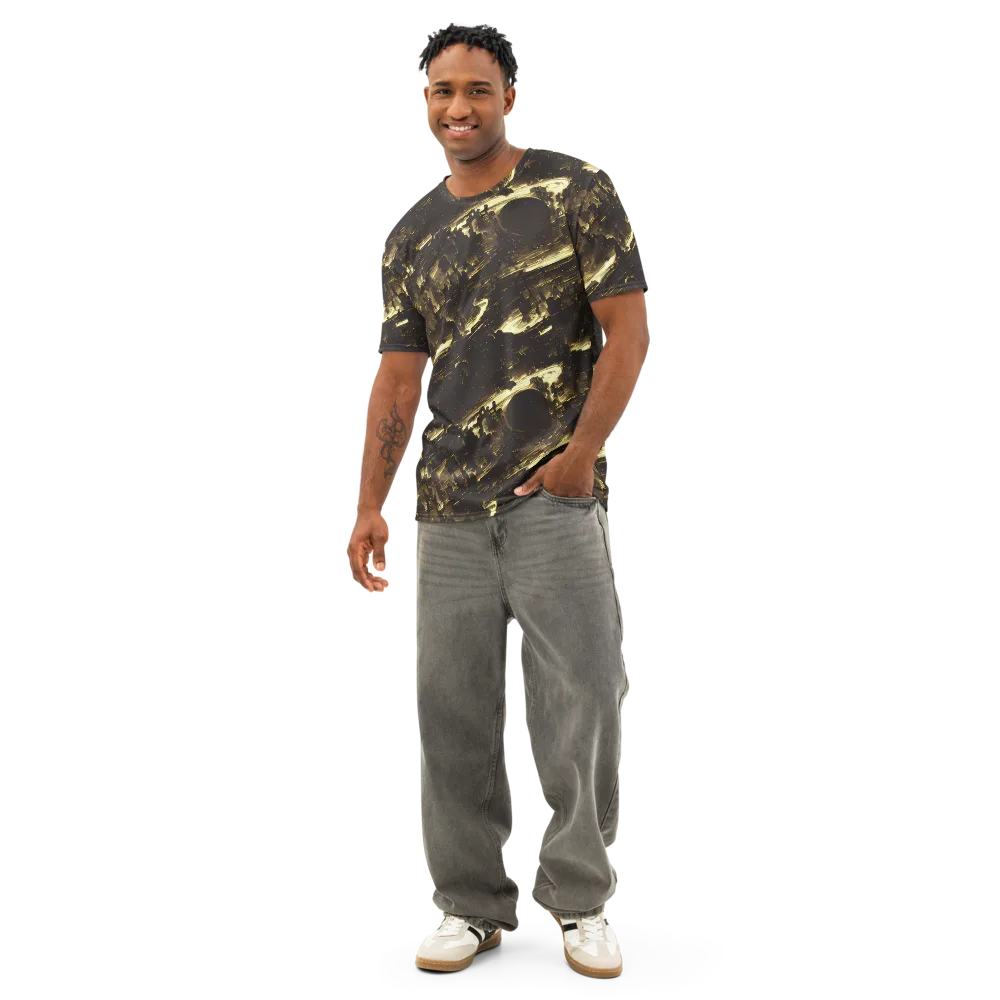 Oceanic Echo on Men's Cotton Crew Neck T-Shirt — Front