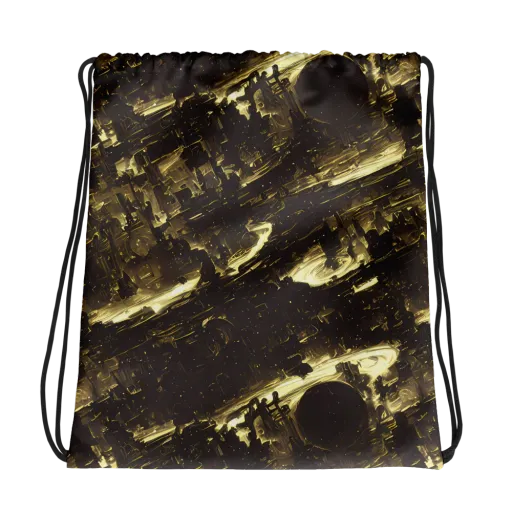 Oceanic Echo on a Drawstring Bag