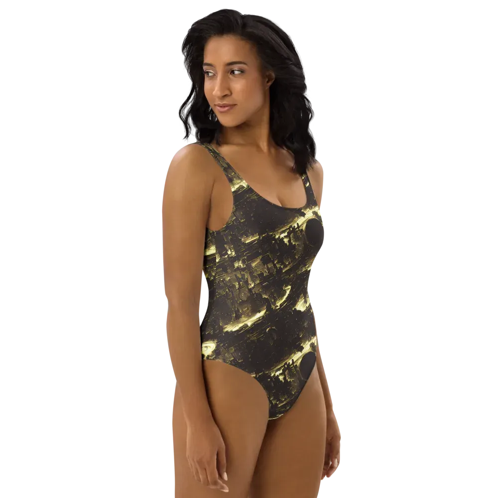 Oceanic Echo on One-Piece Swimsuit — Right