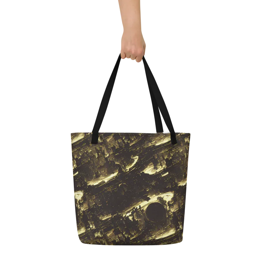 Oceanic Echo on Large Tote Bag W/ Pocket — Front