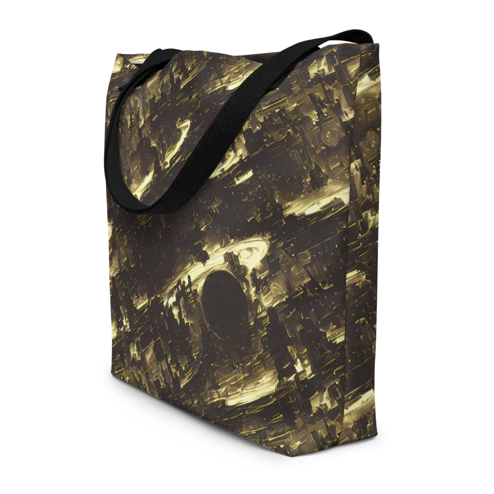 Oceanic Echo on Large Tote Bag W/ Pocket — Front
