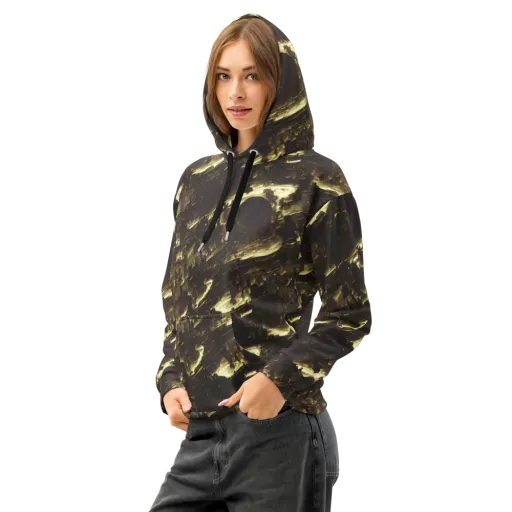 Oceanic Echo on a Cotton Hoodie