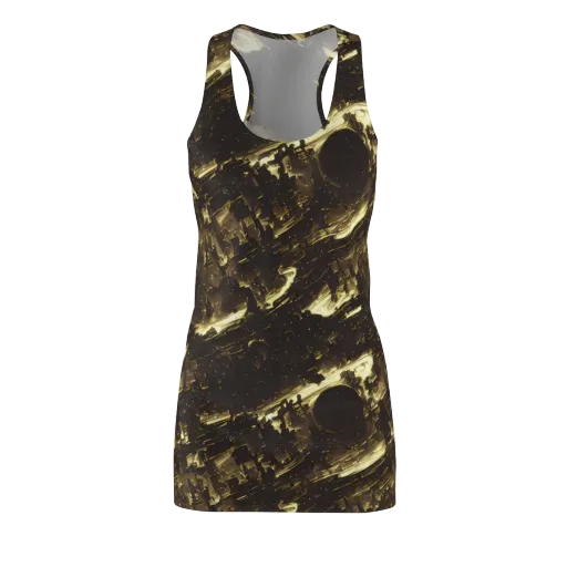 Oceanic Echo on a Racerback Dress