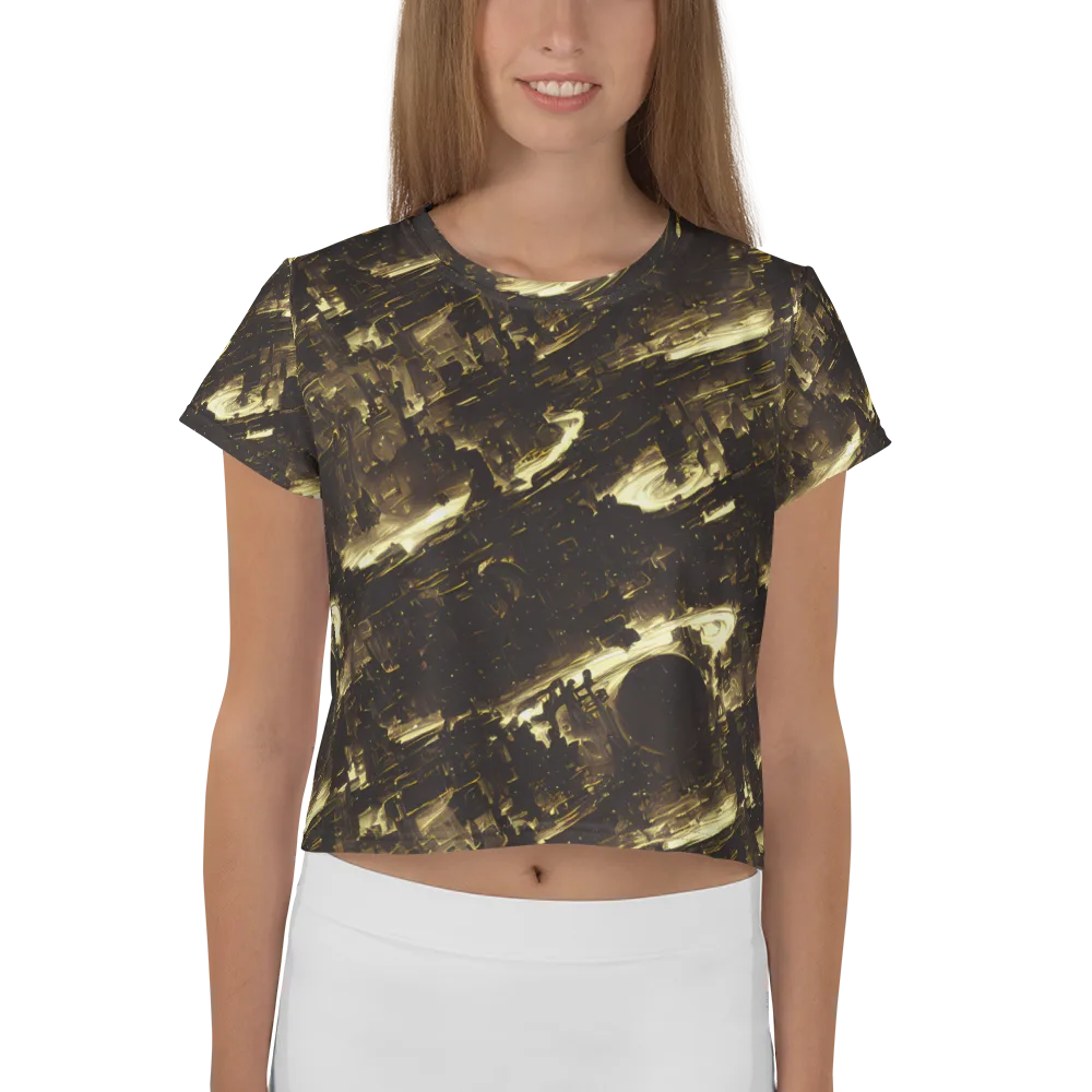 Oceanic Echo on Crop Tee — Front