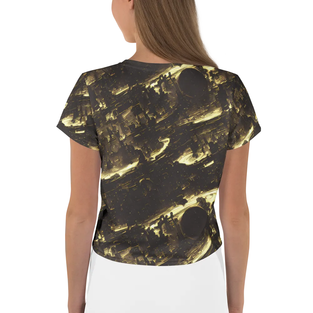 Oceanic Echo on Crop Tee — Back