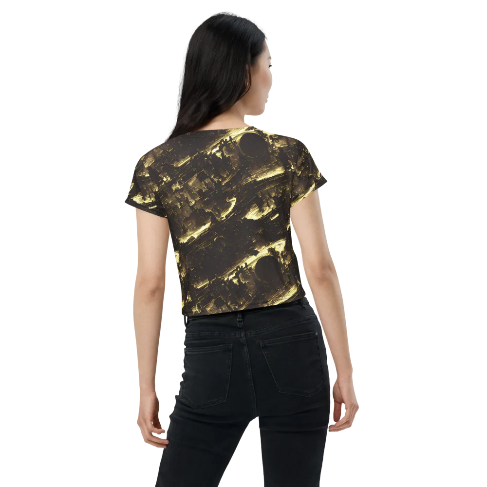 Oceanic Echo on Crop Tee — Back
