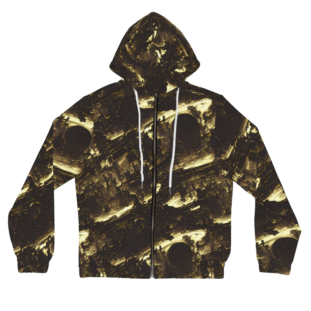 Oceanic Echo on Women's Full-Zip Hoodie — Front
