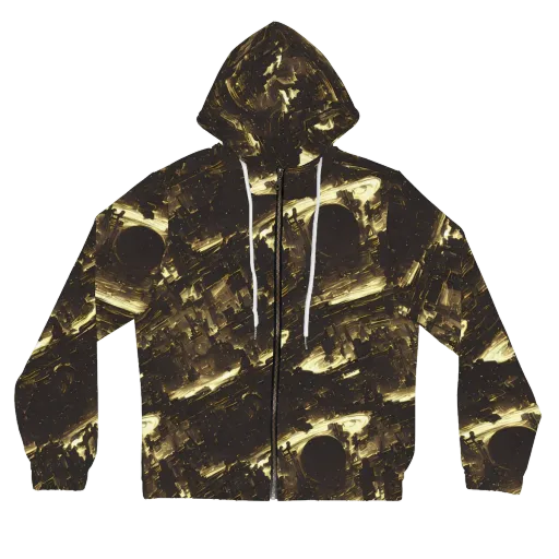 Oceanic Echo on a Women's Full-Zip Hoodie