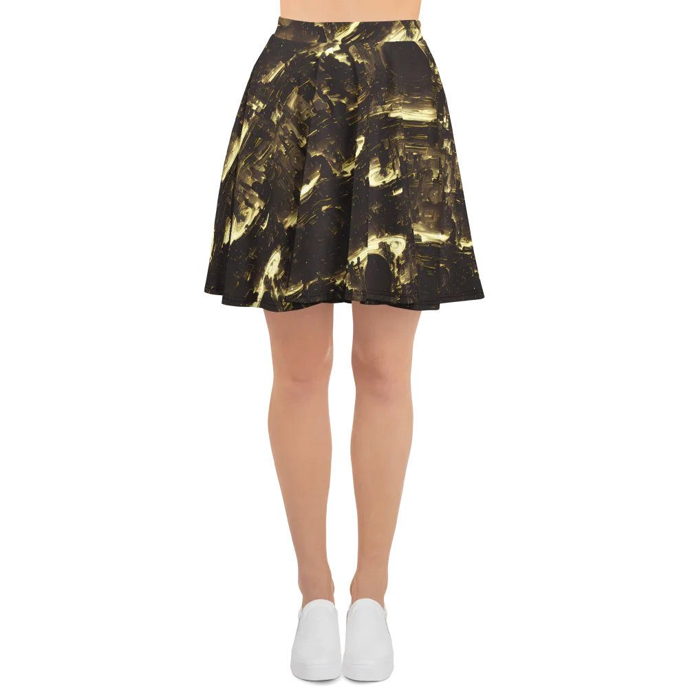 Oceanic Echo on Skater Skirt — Front