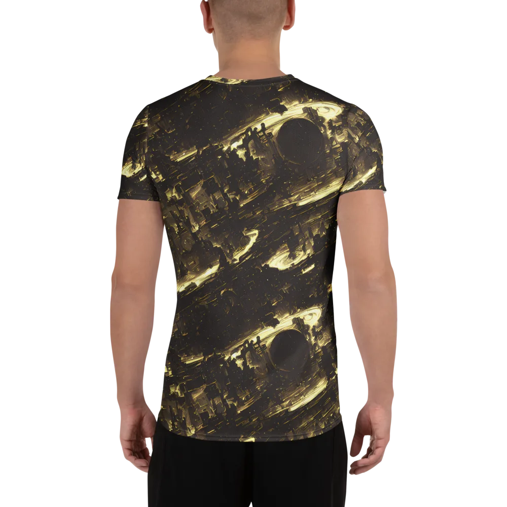 Oceanic Echo on Men's Athletic T-Shirt — Back