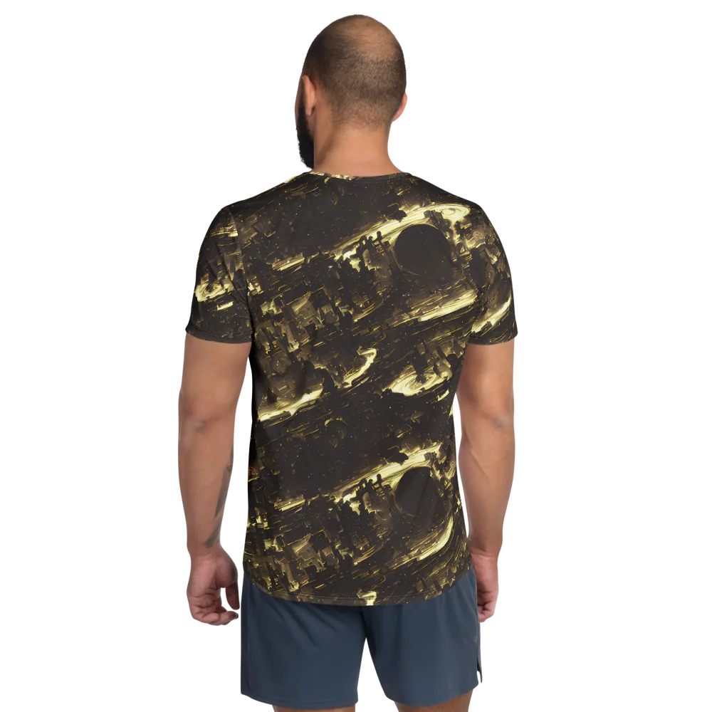 Oceanic Echo on Men's Athletic T-Shirt — Back