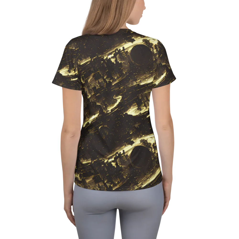 Oceanic Echo on Women's Athletic T-Shirt — Back