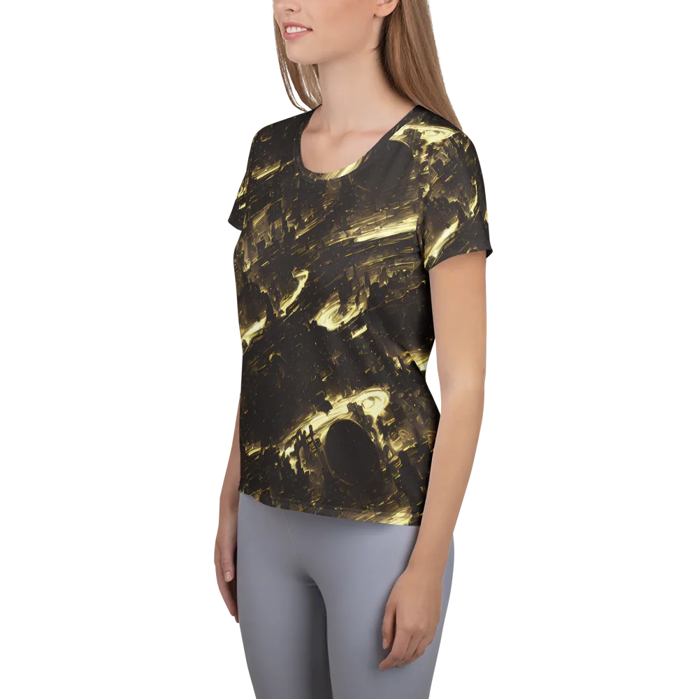 Oceanic Echo on Women's Athletic T-Shirt — Left