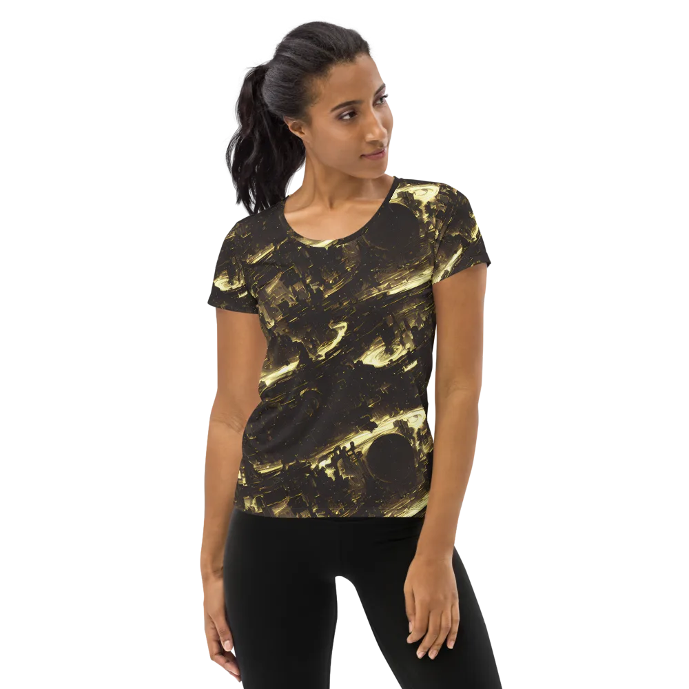 Oceanic Echo on Women's Athletic T-Shirt — Front