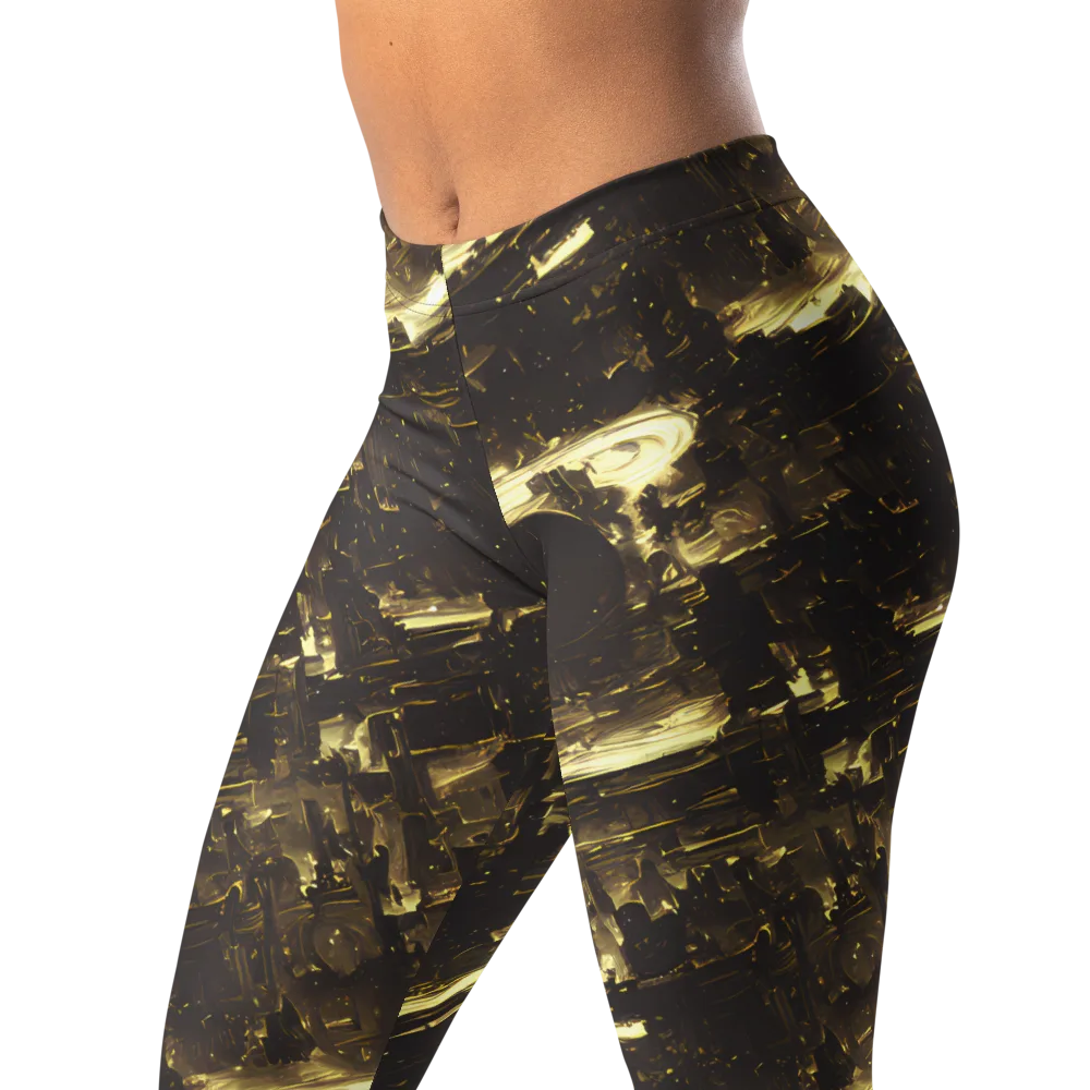 Oceanic Echo on Leggings — Left Front