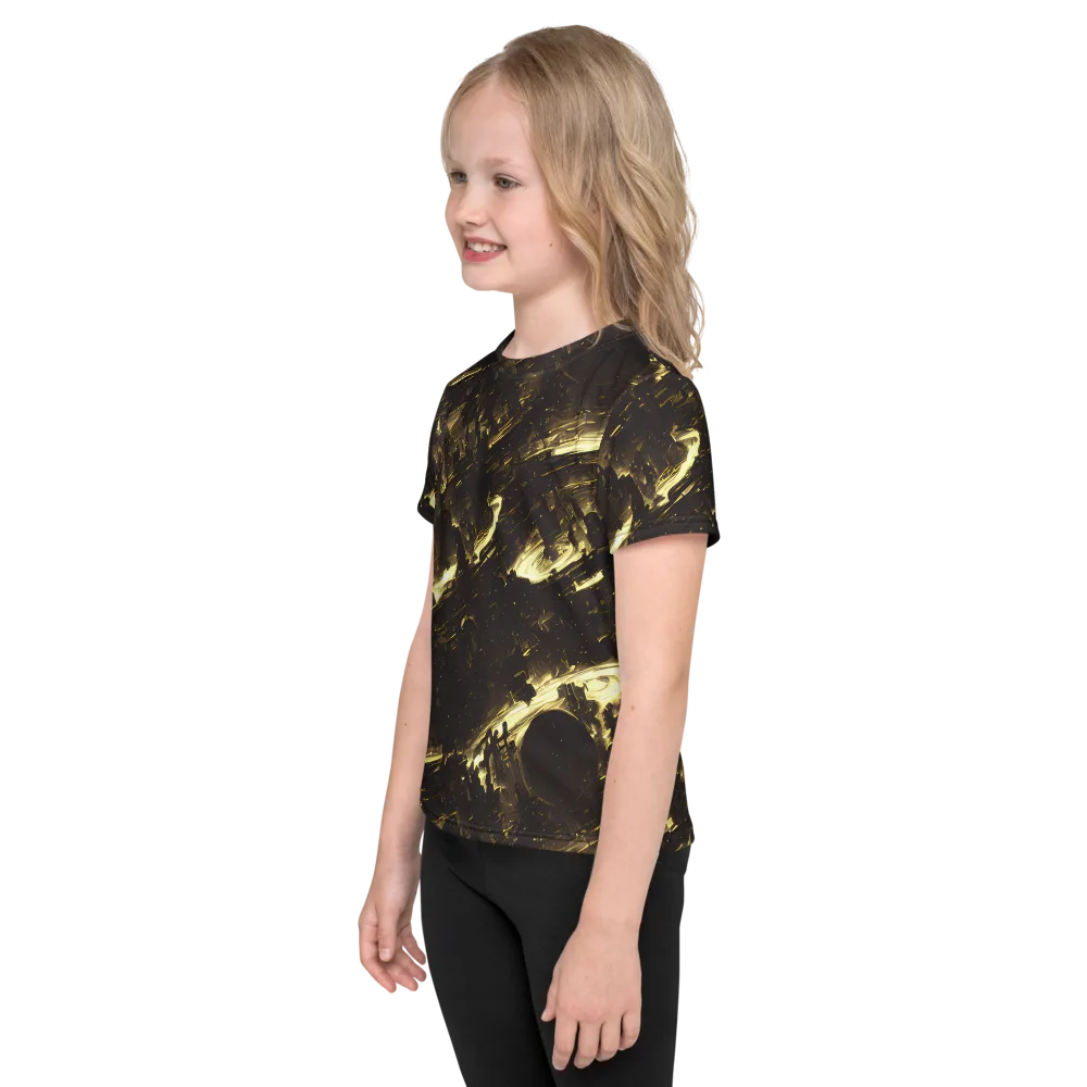 Oceanic Echo on Kids Crew Neck T-Shirt — Left