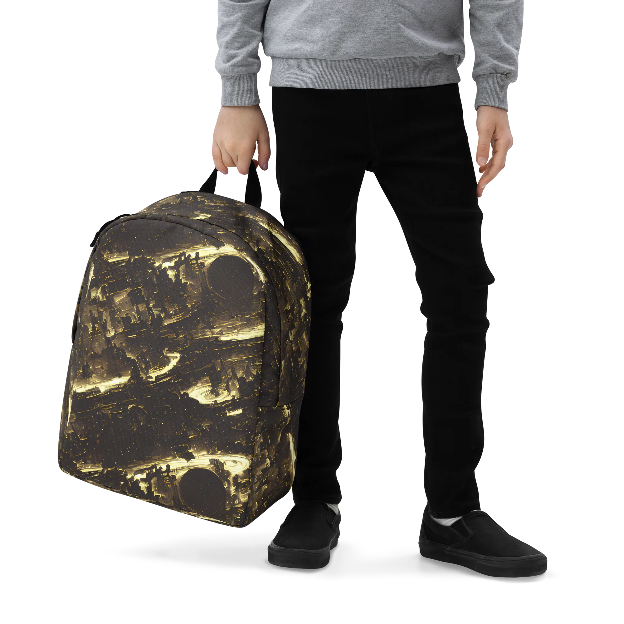 Oceanic Echo on Minimalist Backpack — Zoomed-in