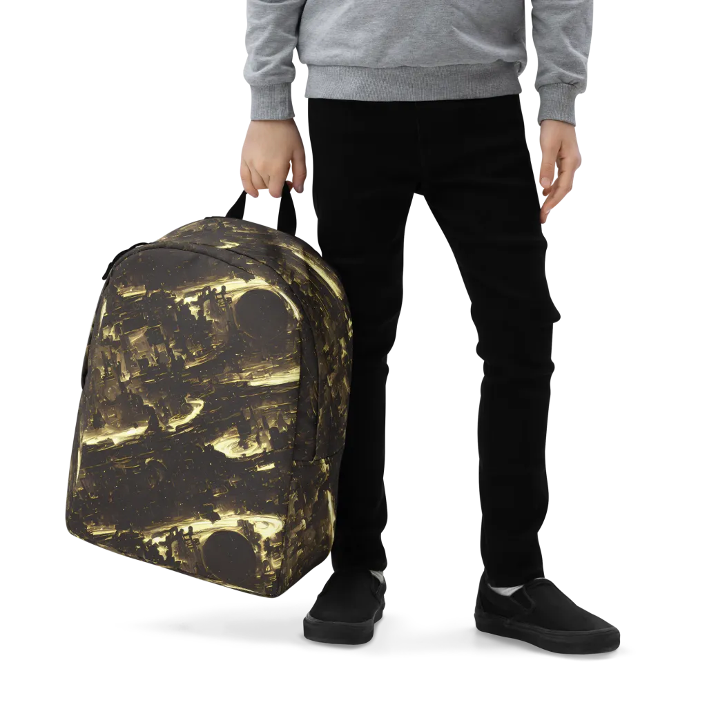 Oceanic Echo on Minimalist Backpack — Zoomed-in