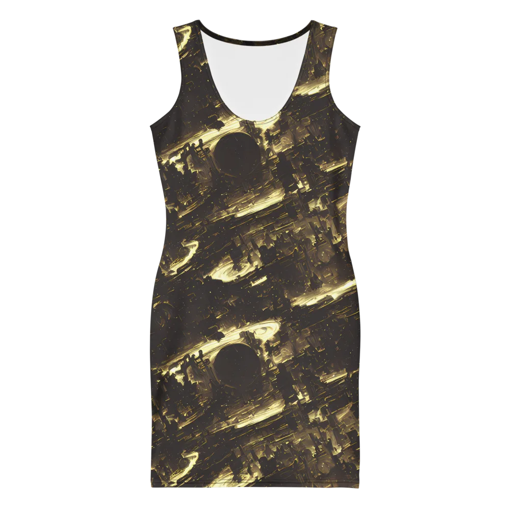 Oceanic Echo on Bodycon Dress — Front