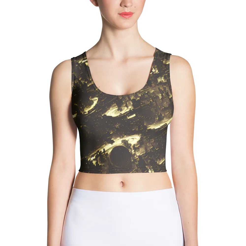 Oceanic Echo on Crop Top — Front