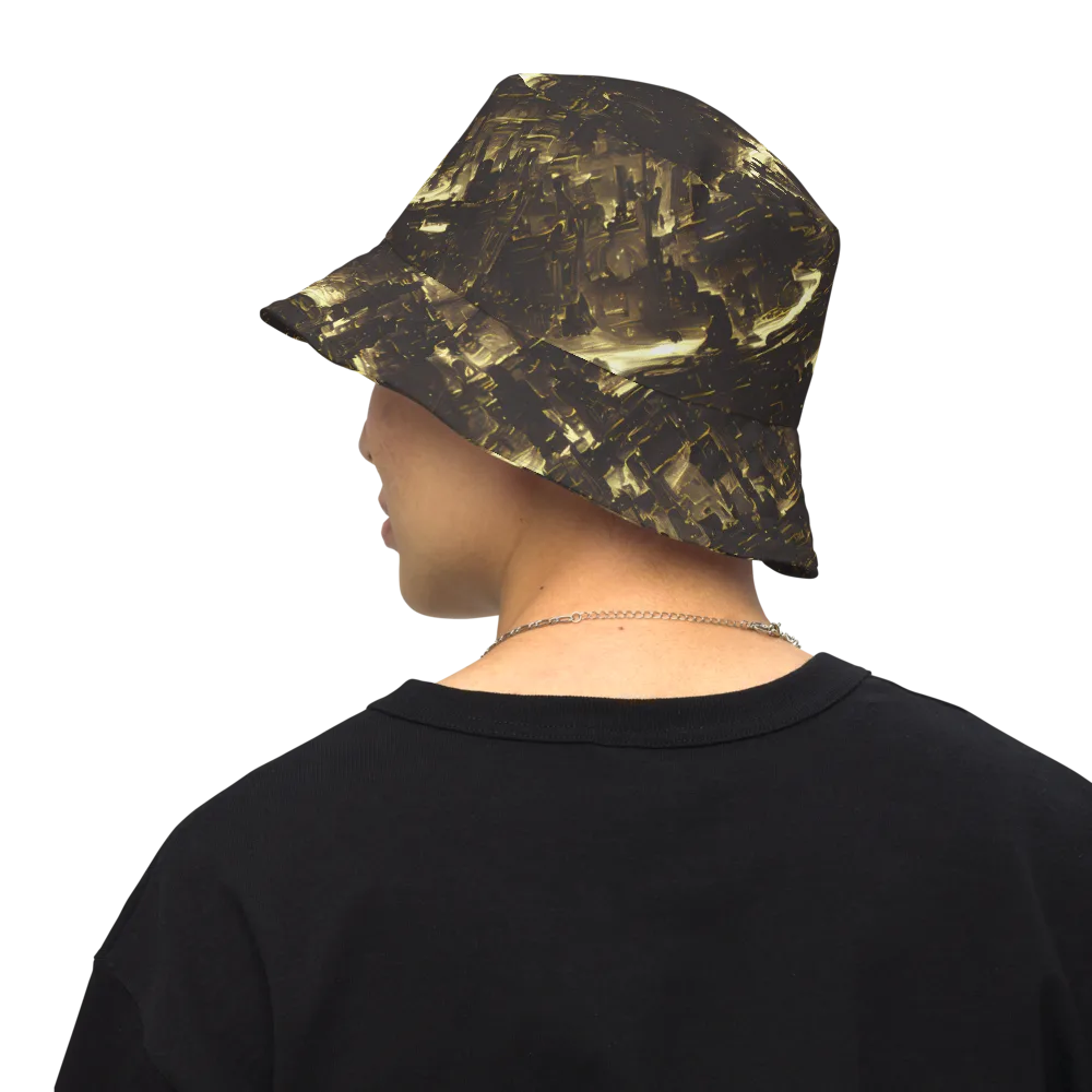 Oceanic Echo on Reversible Bucket Hat — Back Inside