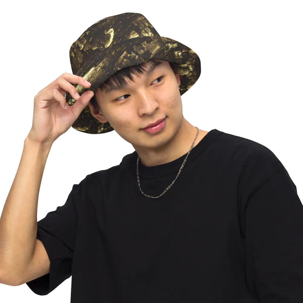 Oceanic Echo on Reversible Bucket Hat — Front Inside