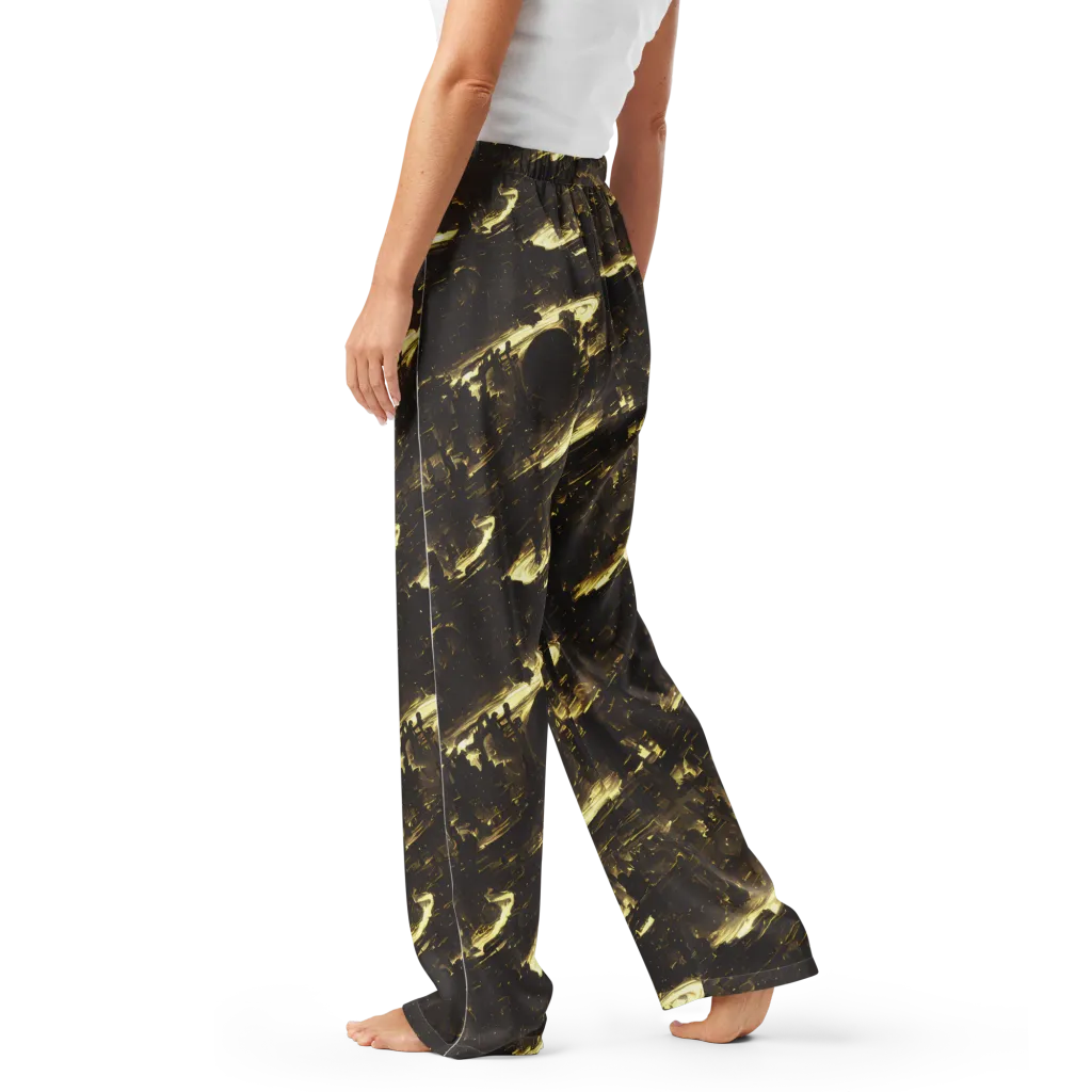Oceanic Echo on Women's Pajama Pants — Left