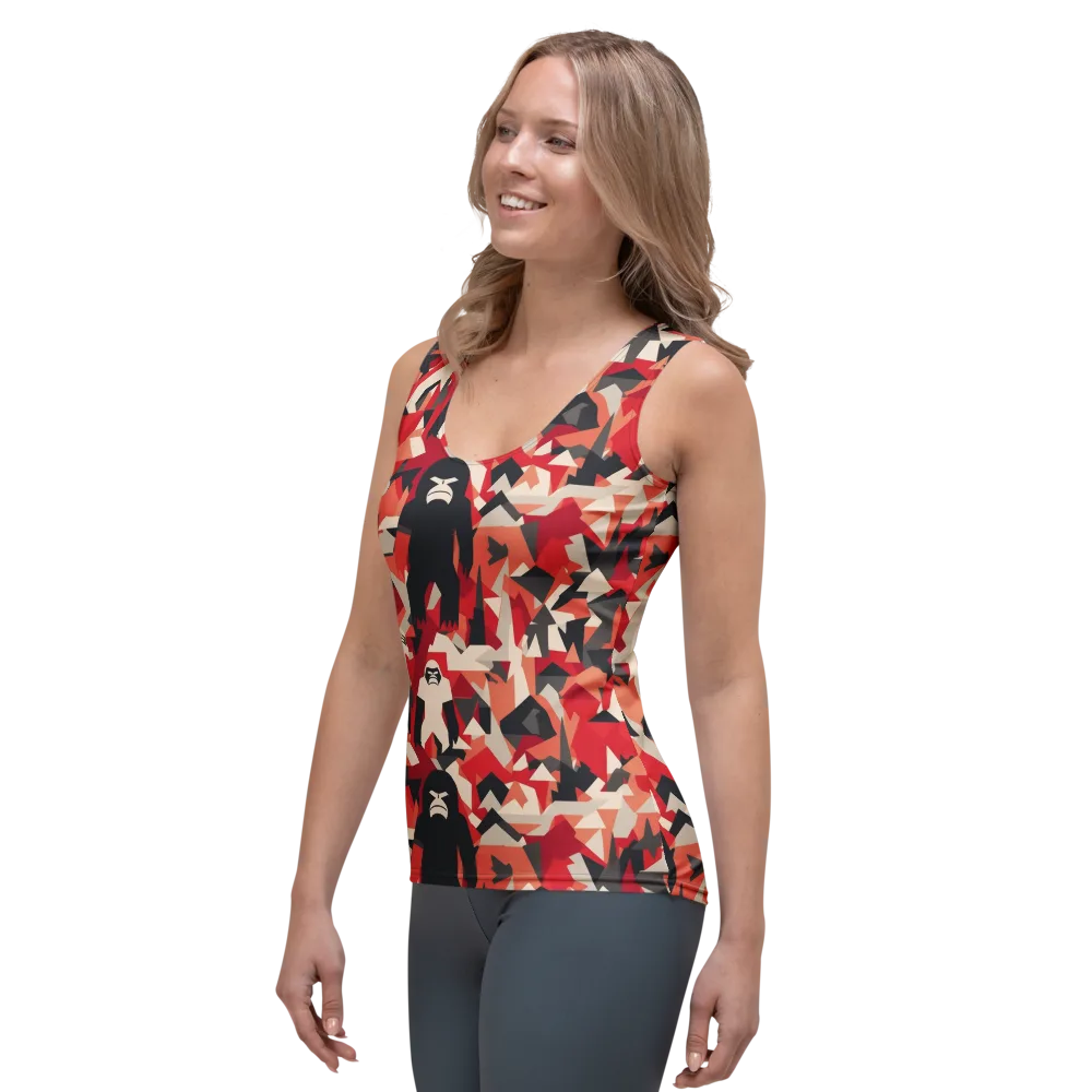 Concrete Jungle on Women's Tank Top — Left Front