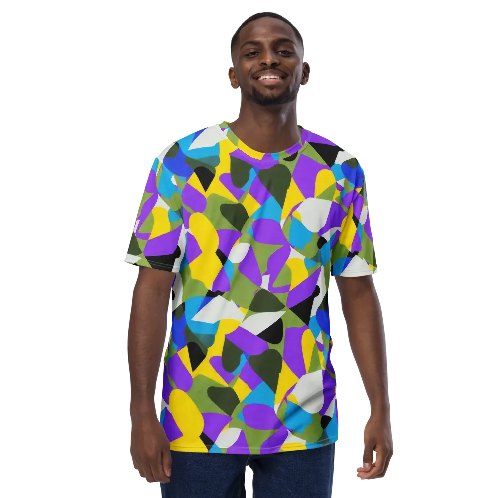 Wild Color Field on Men's Crew Neck T-Shirt — Front