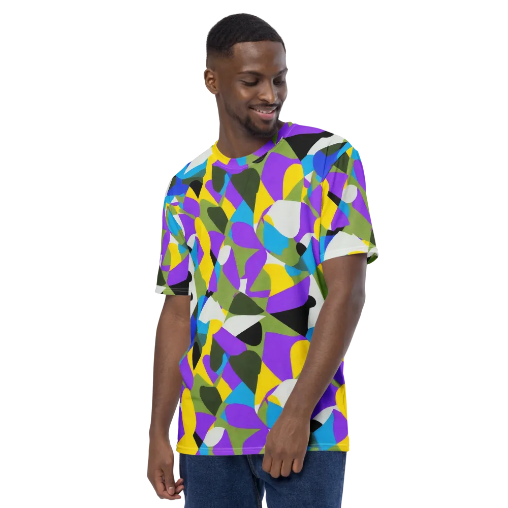 Wild Color Field on Men's Crew Neck T-Shirt — Left