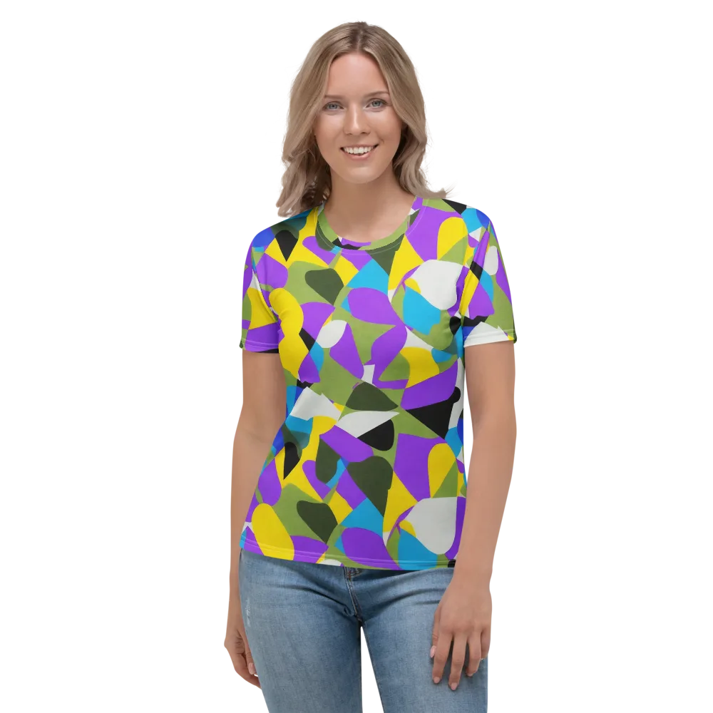 Wild Color Field on Women's Crew Neck T-Shirt — Front