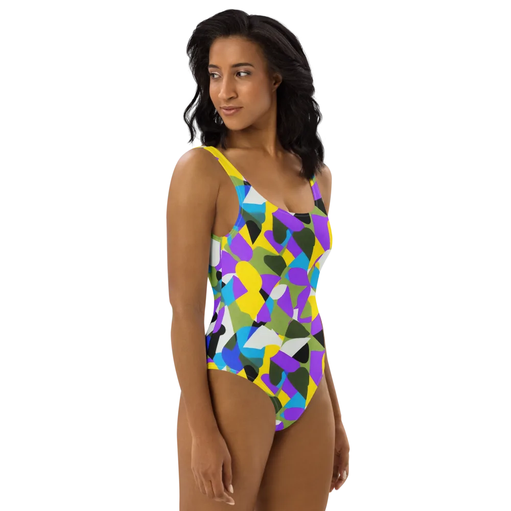 Wild Color Field on One-Piece Swimsuit — Right