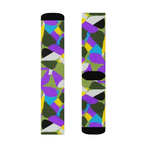 Wild Color Field on a Socks