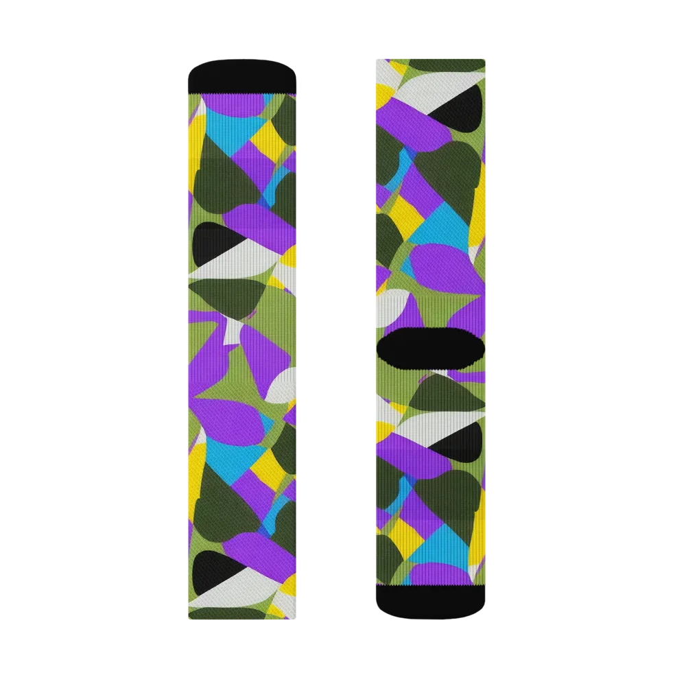 Wild Color Field on Socks — Right Sock