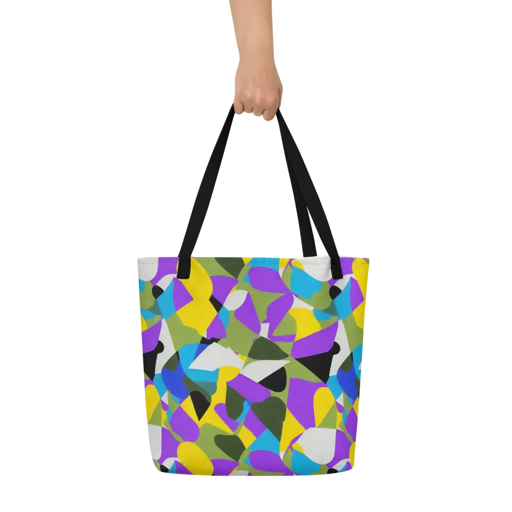 Wild Color Field on Large Tote Bag W/ Pocket — Front