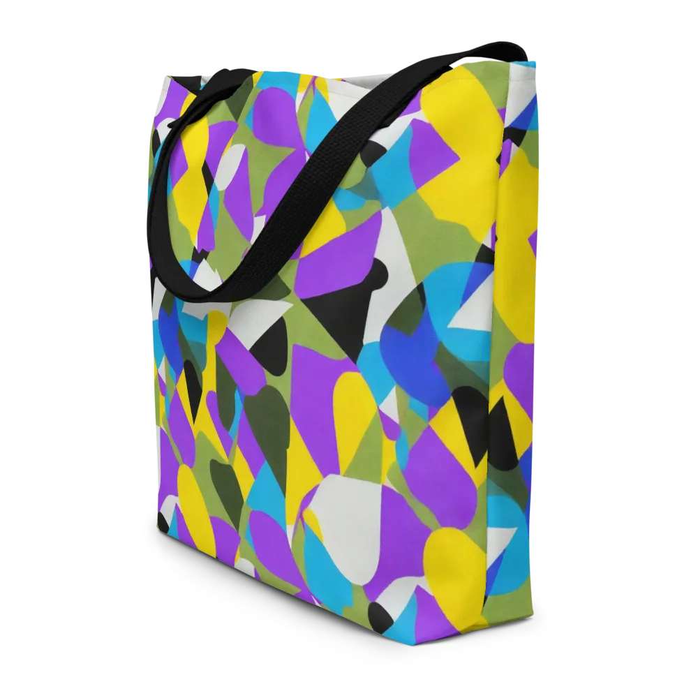 Wild Color Field on Large Tote Bag W/ Pocket — Front
