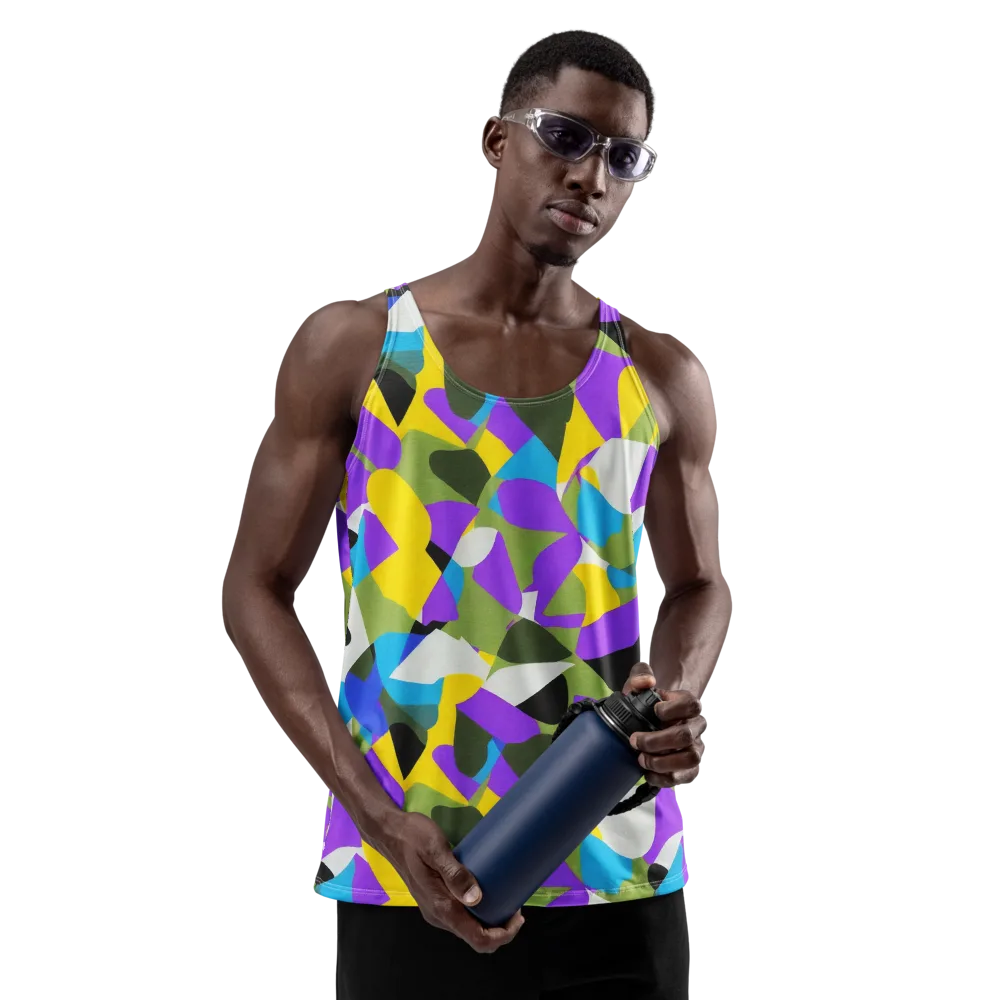 Wild Color Field on Men's Tank Top — Front