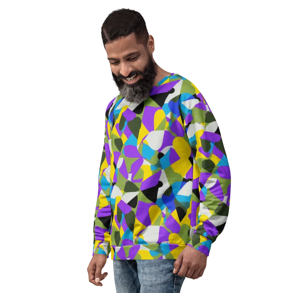 Wild Color Field on Sweatshirt — Left Front